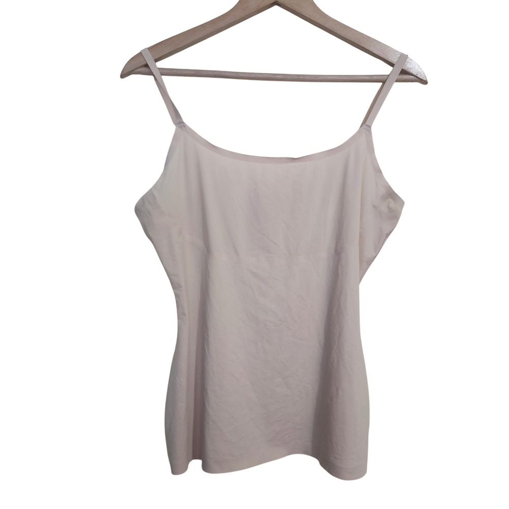 Spanx Camisole Women XL Tan Beige Smoothing Shapewear Tank Top Adjustable Straps
